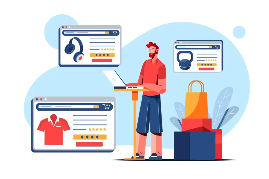 A visual representation of how web scraping benefits e-commerce